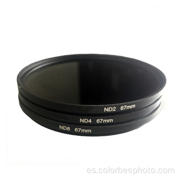 Kit de filtro de cámara Filtro de densidad neutra ND 2/4/8